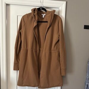 Beyond yoga women’s On The Go hooded open front jacket Size M